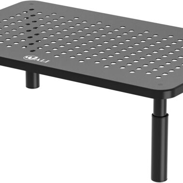 WALI Computer Monitor Stand for Desk, Adjustable Laptop Riser, up to 44 lbs